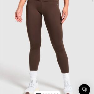 Gymshark Everyday Foldover Leggings - Archive Brown